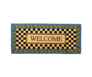 Flower Market Double Door Entrance Mat - ivory & birch