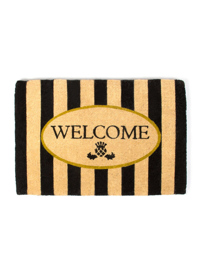 Awning Stripe Welcome Mat