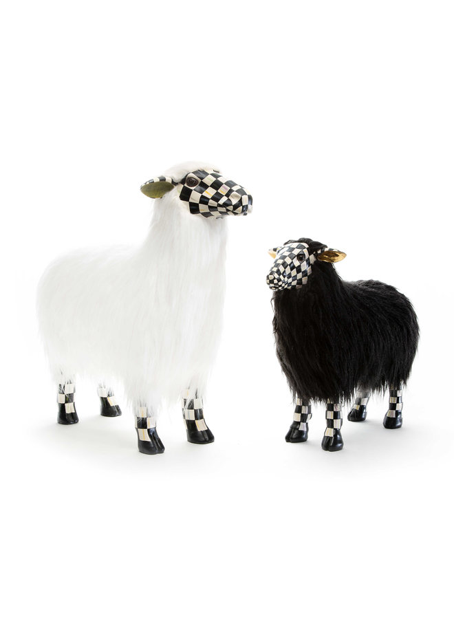 Courtly Check White Sheep - Large