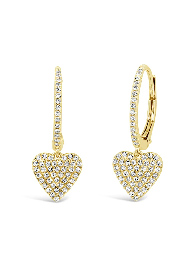 14KYG Diamond Heart Earring (0.29ct)