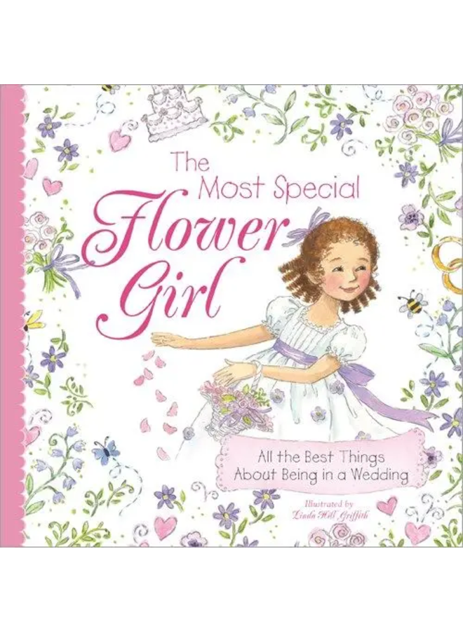 Most Special Flower Girl Book ivory & birch