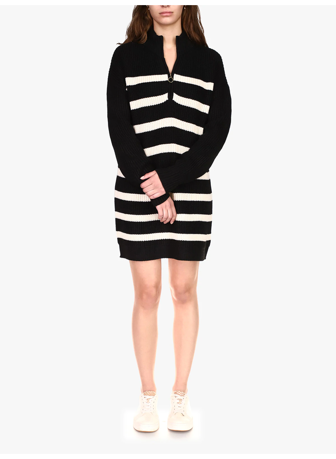 Zip Front Sweater Dress - ivory \u0026 birch