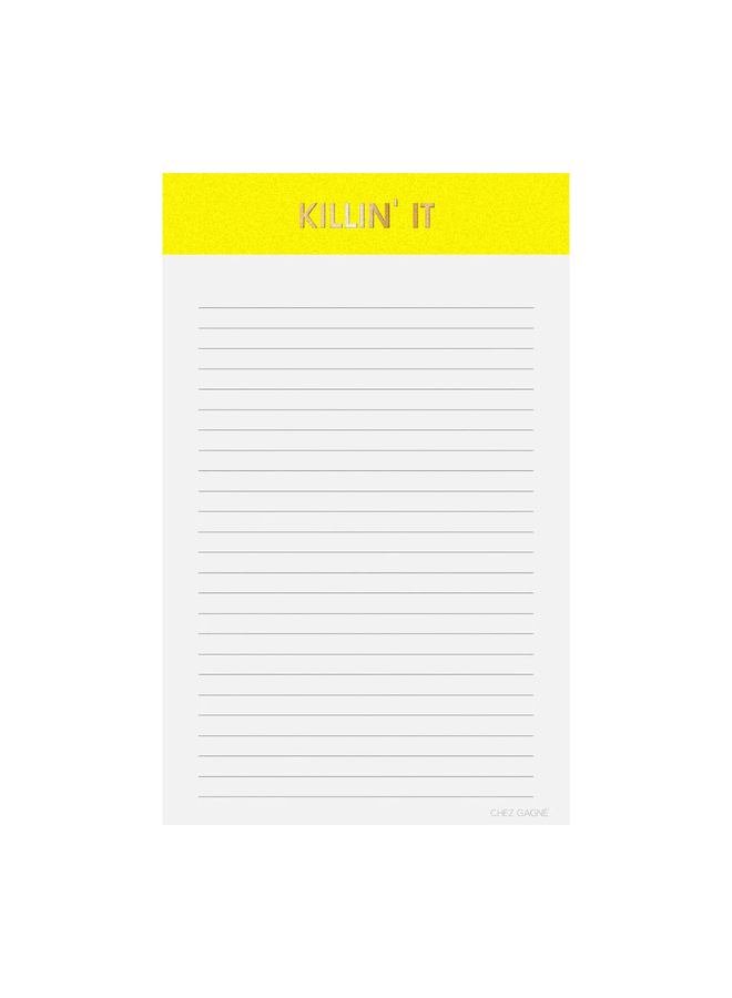 Killin' It Notepad