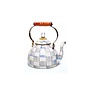 Sterling Check Enamel Tea Kettle - 3 Quart