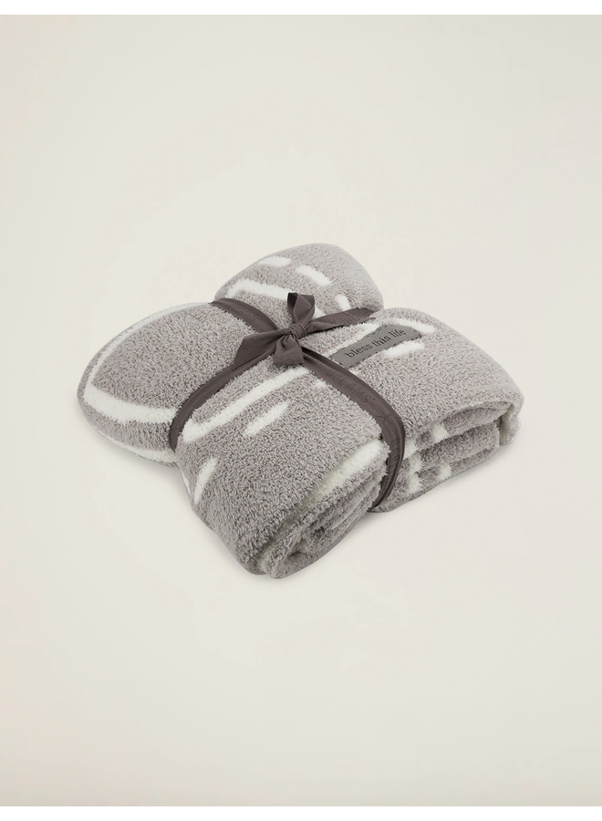 CozyChicCovered in Prayer Throw- Oyster/Pearl