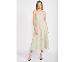 Robina Midi Dress - ivory \u0026 birch