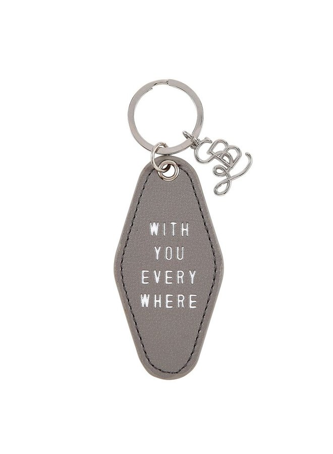 Leather Motel Key Tag - With You Everywhere