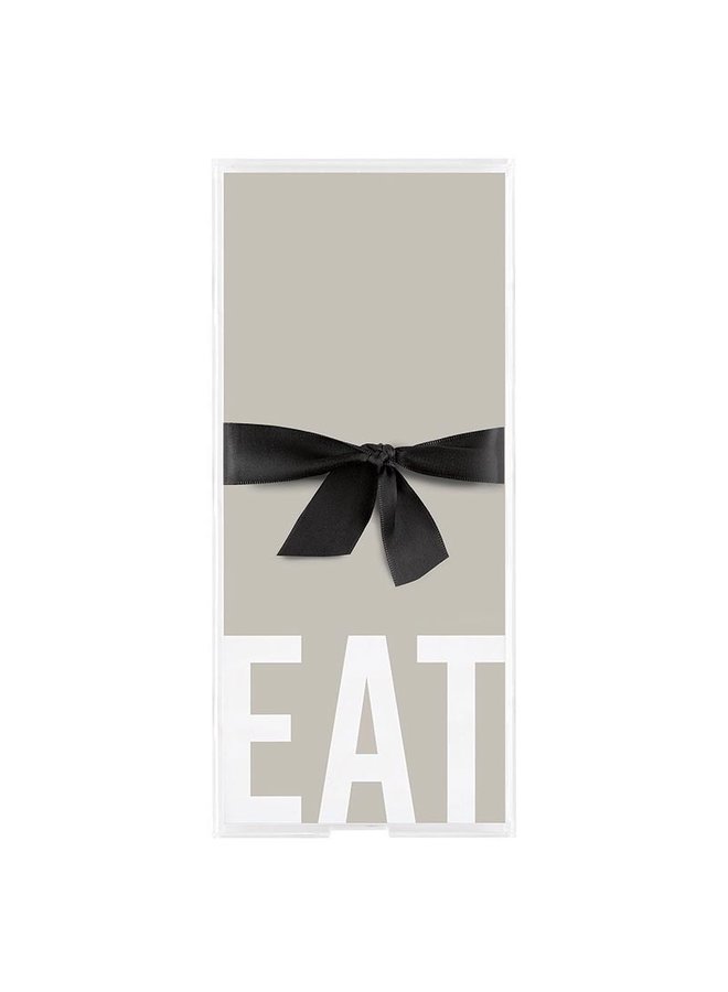 Acrylic Notepaper Tray - Eat