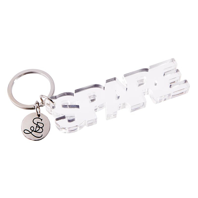Acrylic Letter Keychain - T - ivory & birch