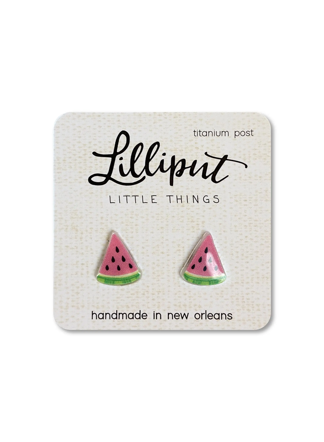 Watermelon Fruit Earrings