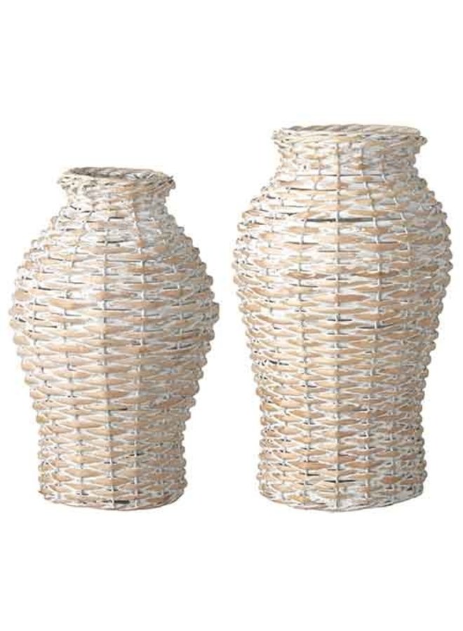 Raz Imports 2023 Holiday House 18.75 Woven Vase-