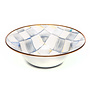 Sterling Check Enamel Breakfast Bowl
