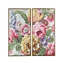 31.25" Floral Diptch Canvas Framed Art