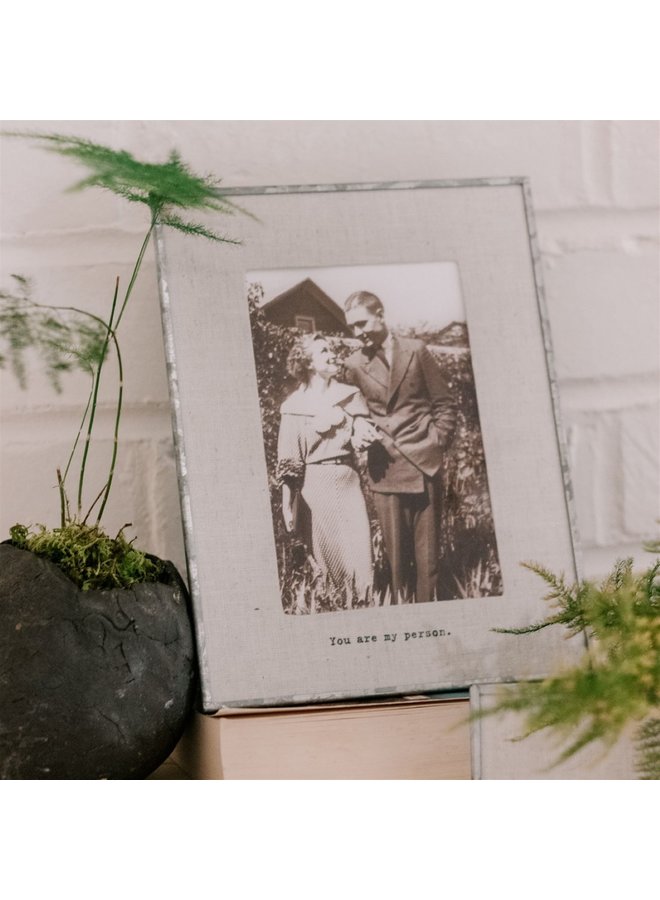 You Are My Person  Vertical Glass Frame 6.5"x8.5"