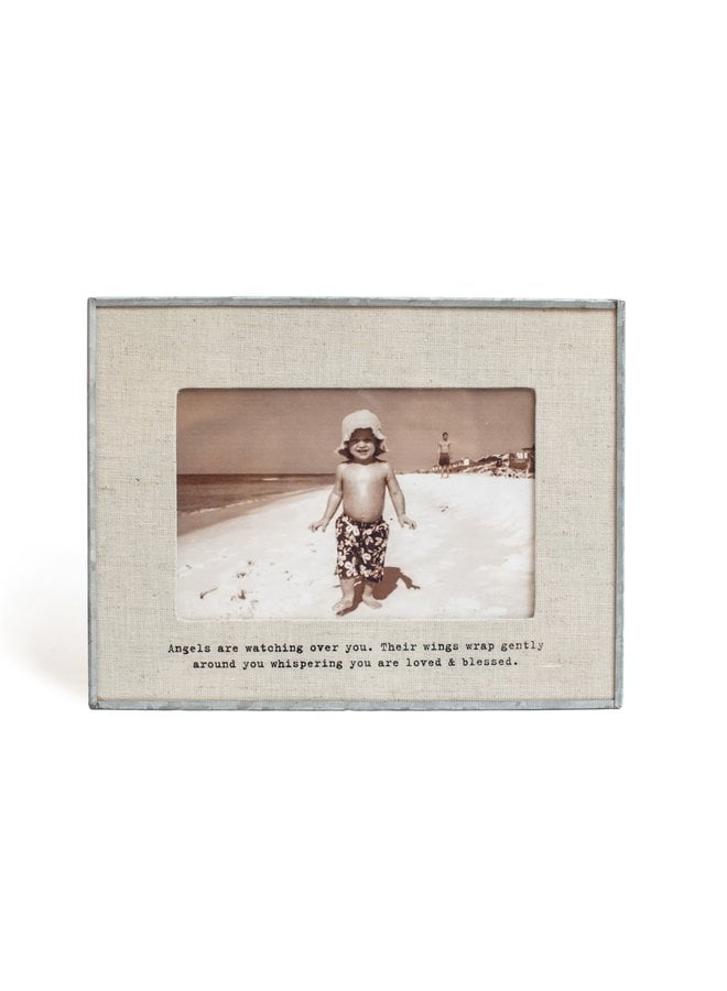 Angels Are Watching  Horizontal Glass Frame 6.5"x8.5"
