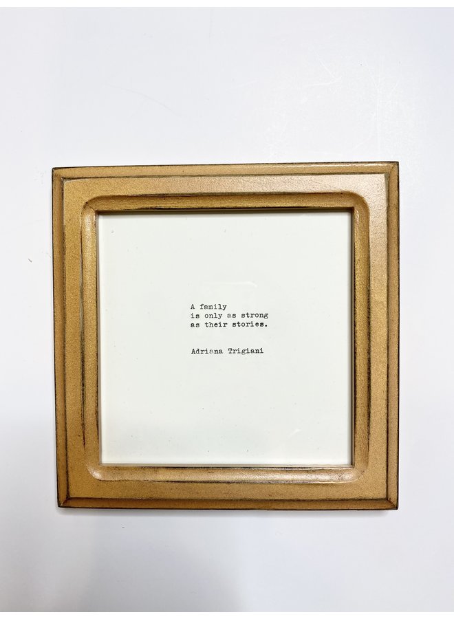 Adriana Trigiani Handtyped & Signed Framed Quote