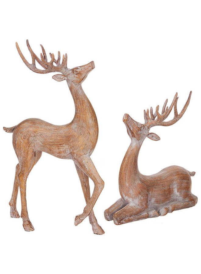 14.5" Wooden Deer