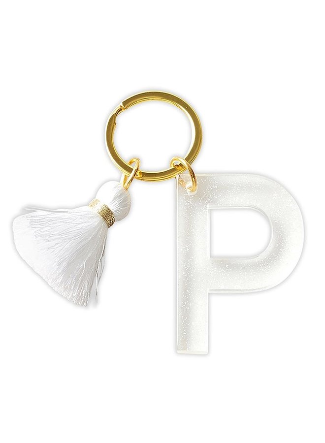 Acrylic Letter Keychain - P