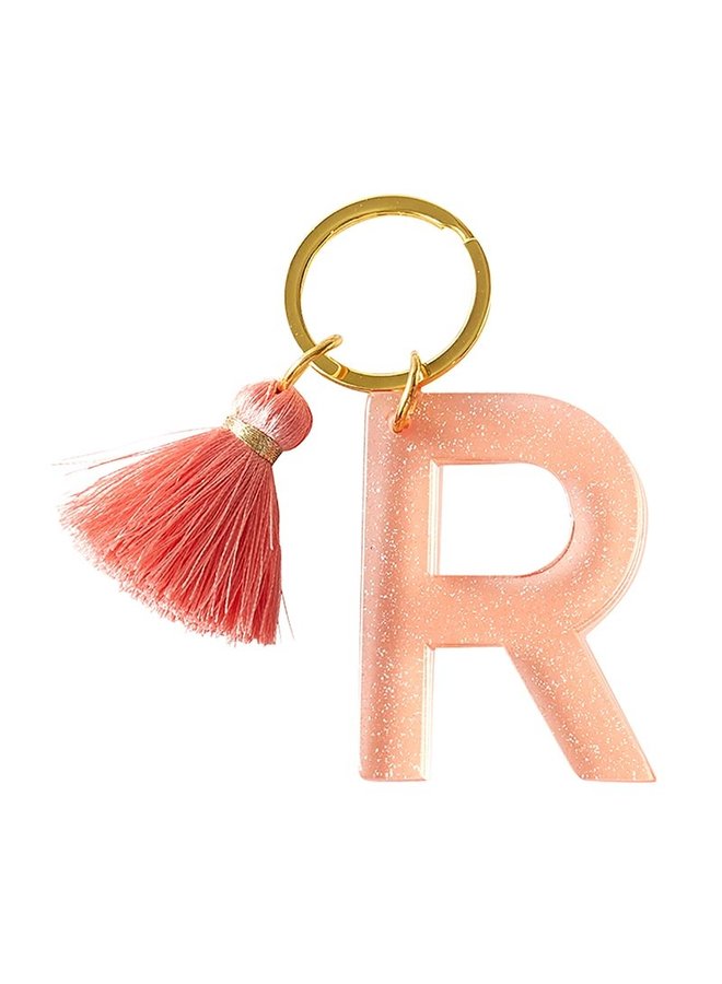 Acrylic Letter Keychain - R