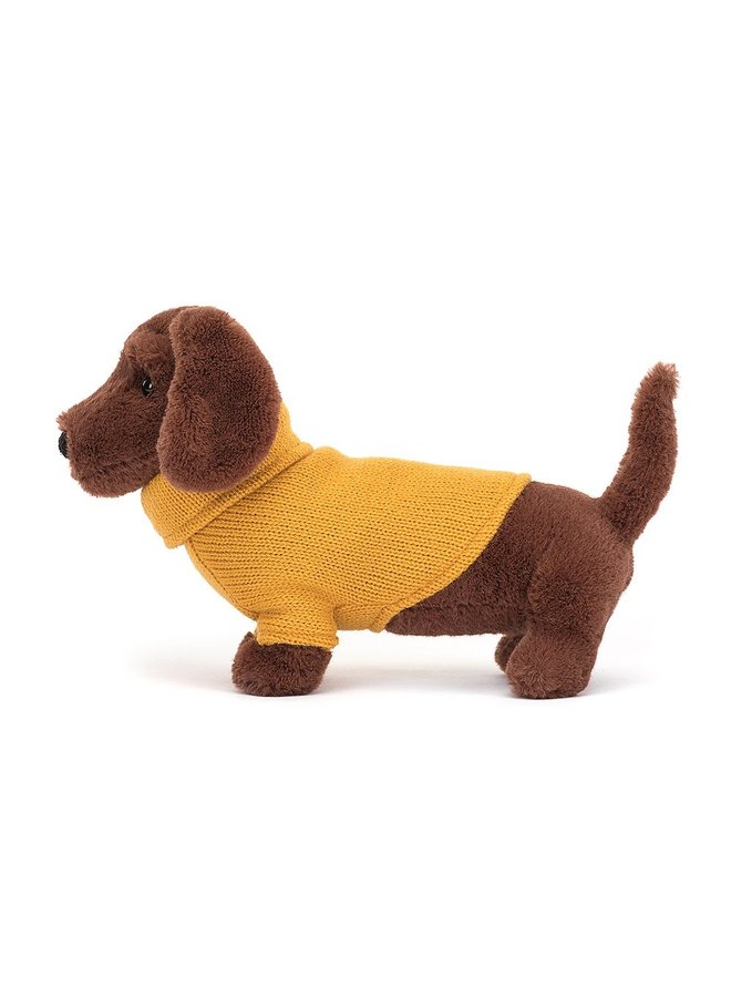 Sweater Sausage Dog Yellow