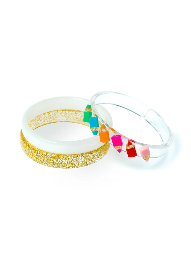 BTS22-Color Pencil Bangle Set (Set of 3)