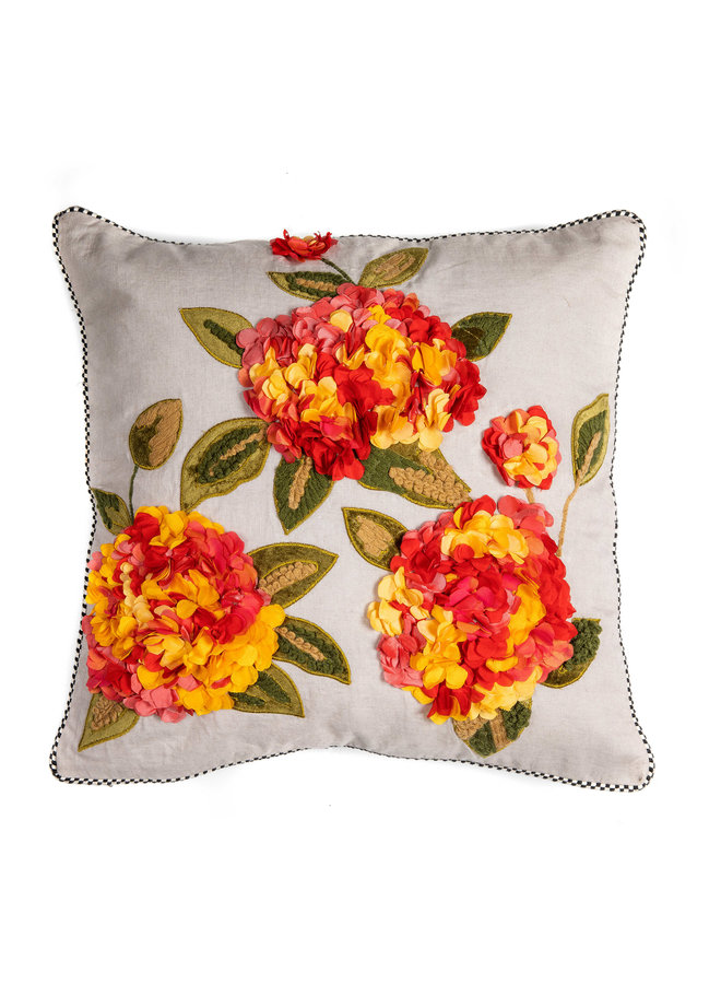 Autumn Hydrangea Pillow