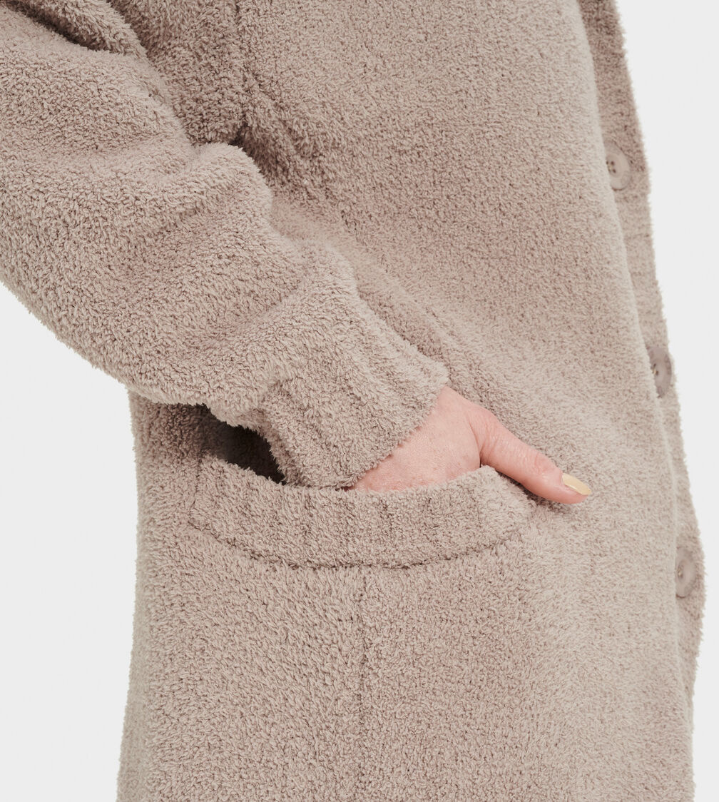 Franca Travel Cardigan - ivory \u0026 birch