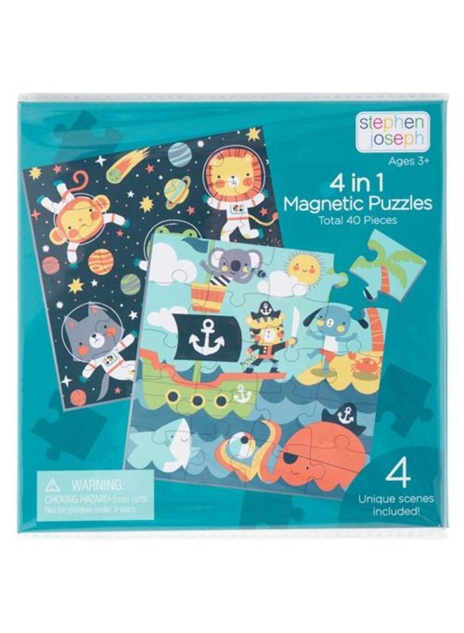 4 in 1 Magnetic Puzzle Book