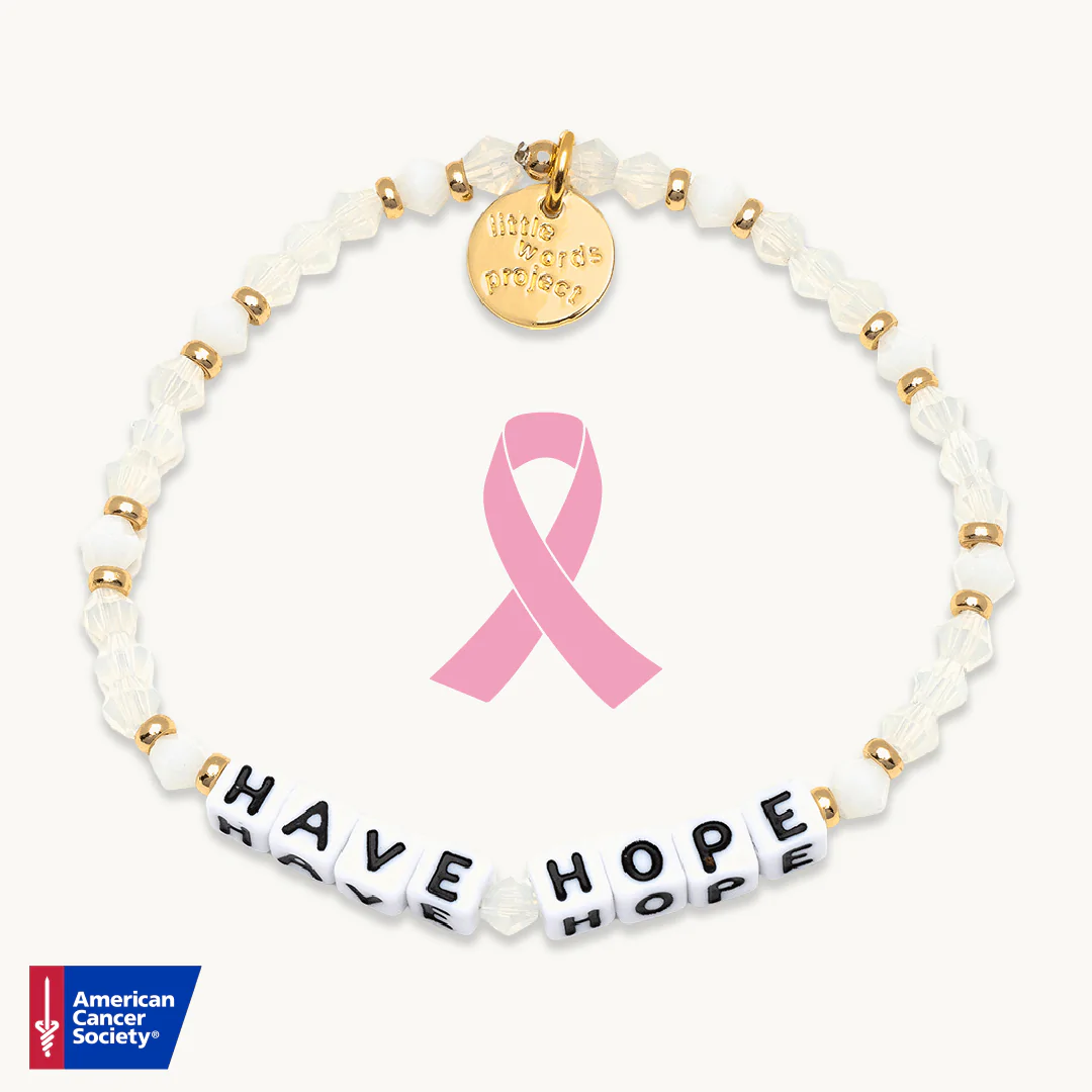 Silver link bracelet with Pink Breast Cancer Ribbon - Breast Health  Foundation