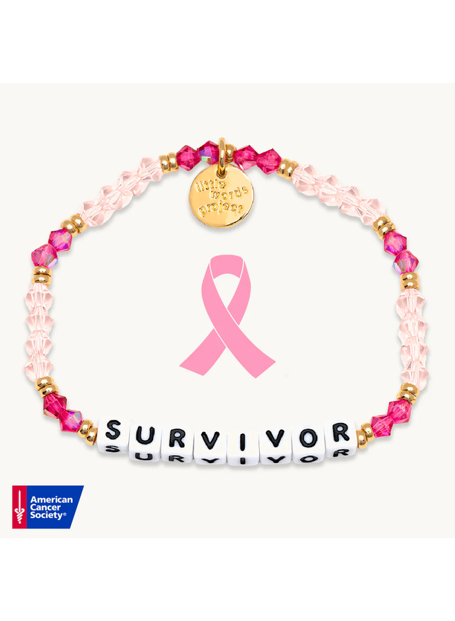 Survivor- Breast Cancer Awareness Bracelet