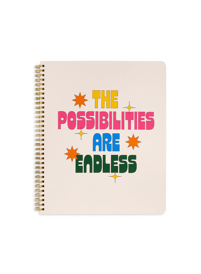 Rough Draft Large Notebook - The Possibilities Are Endless