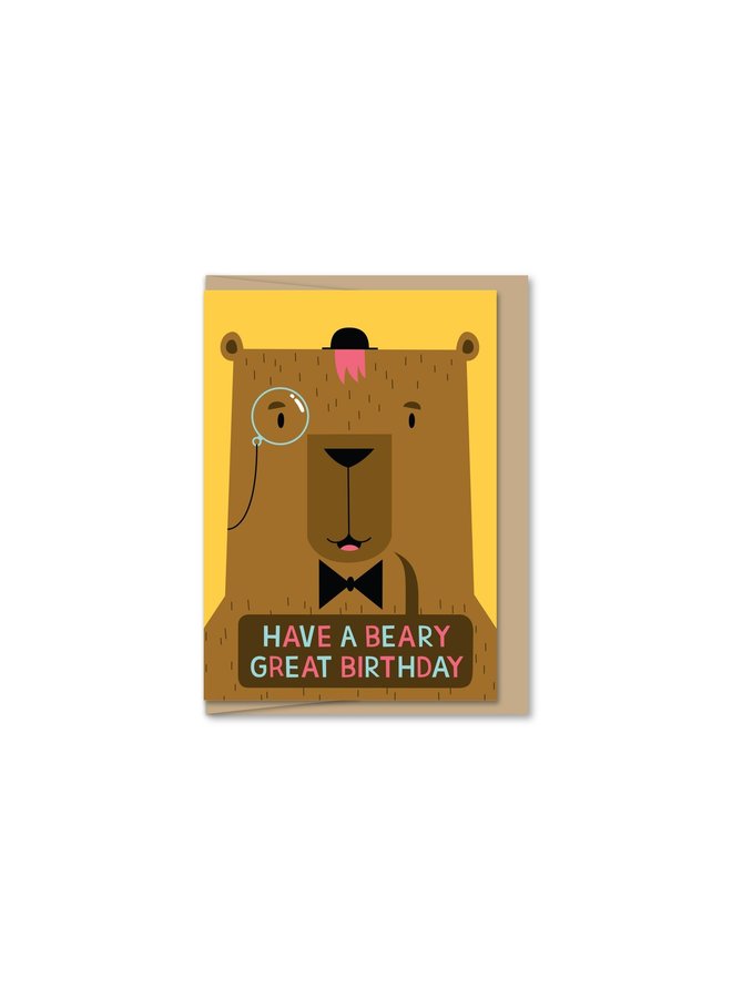 Mini Card - Bear Birthday