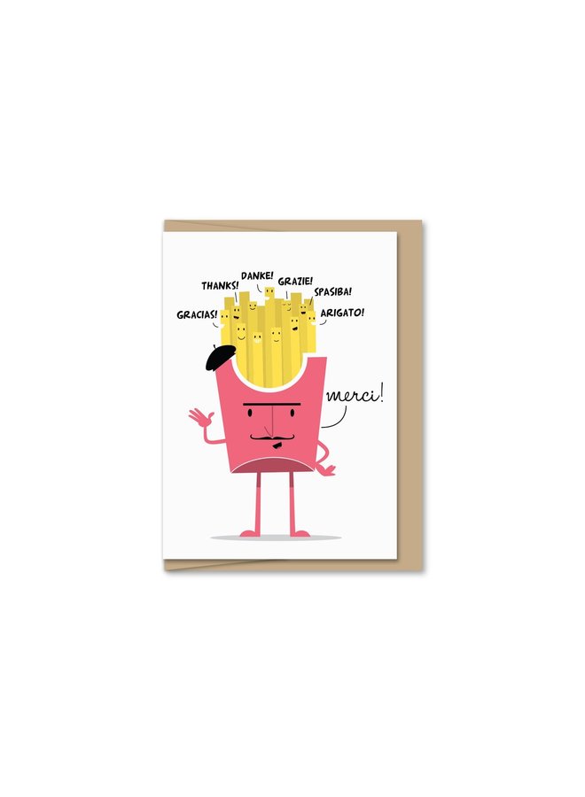 Mini Card -  Merci Pomme Frites