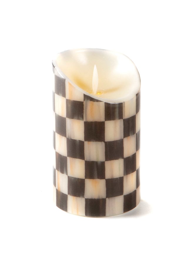 Courtly Check Flicker 5" Pillar Candle