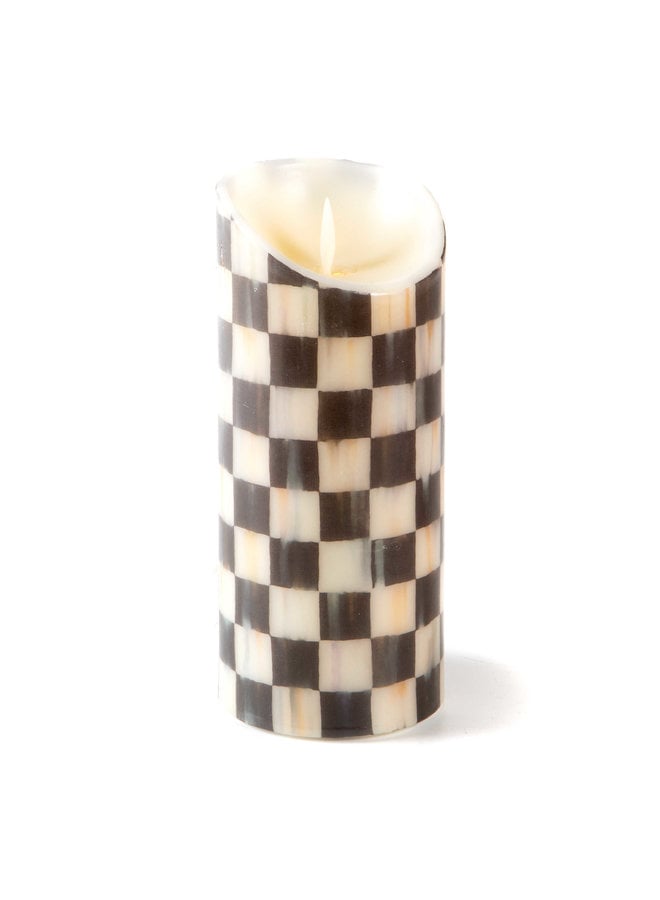 Courtly Check Flicker 7" Pillar Candle