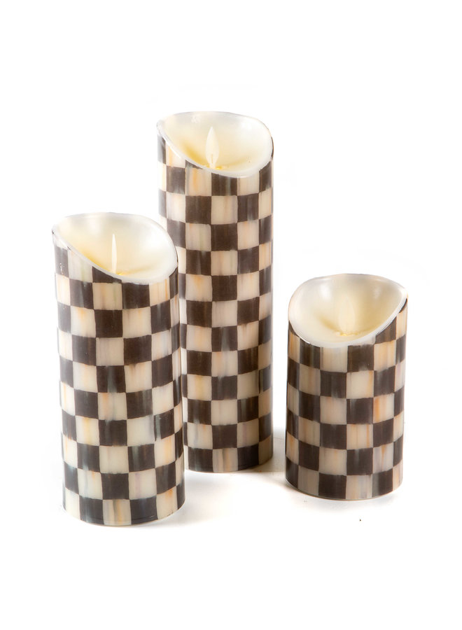 Courtly Check Flicker 7" Pillar Candle