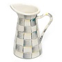 Sterling Check Enamel Practical Pitcher - Small