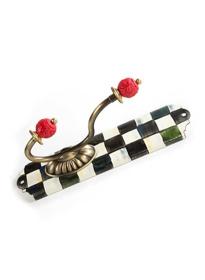 Courtly Check Enamel Single Wall Hook