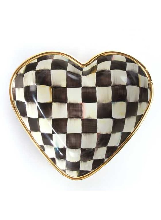 Courtly Check Heart Bowl - Large