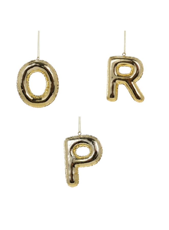 Bubble Letter Ornament