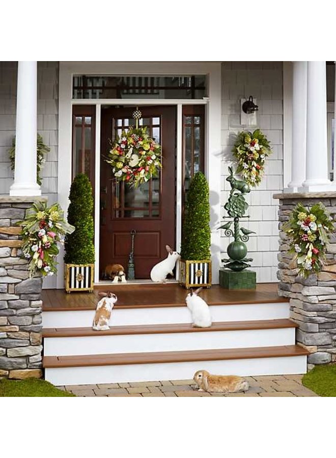 Courtly Check Wreath Hanger