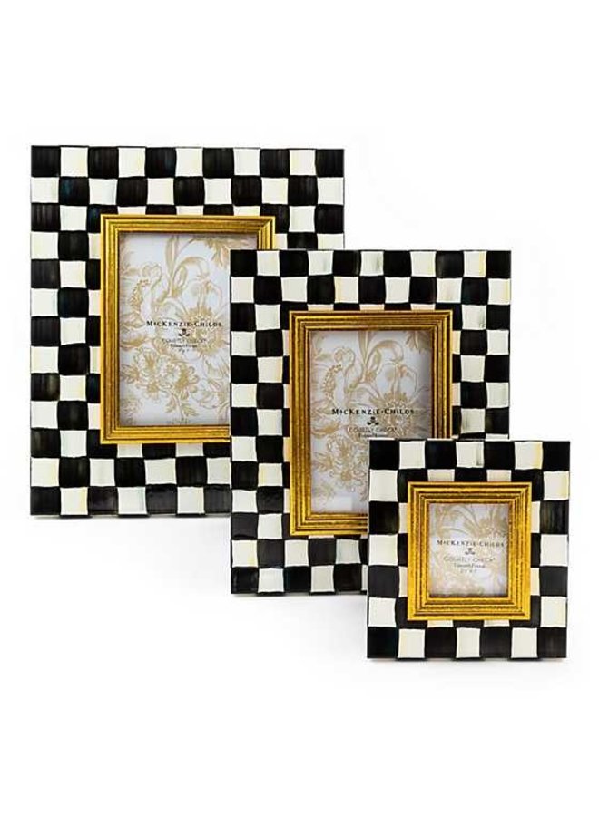 Courtly Check Enamel Frame - 4" x 6"