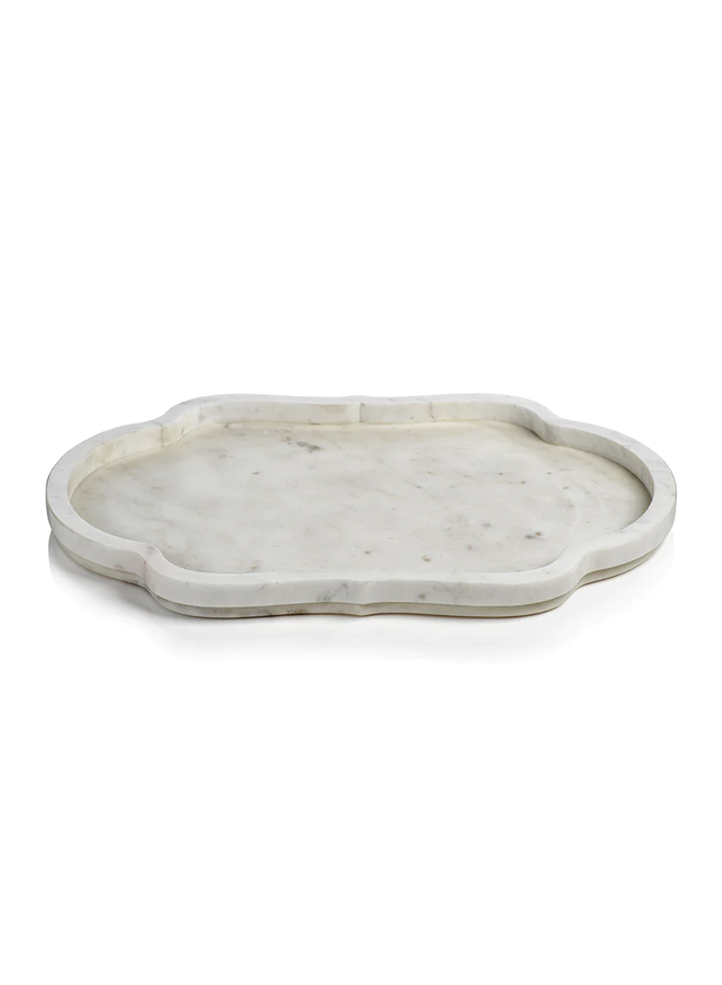 Pietre White Marble Tray (21"x14.75")