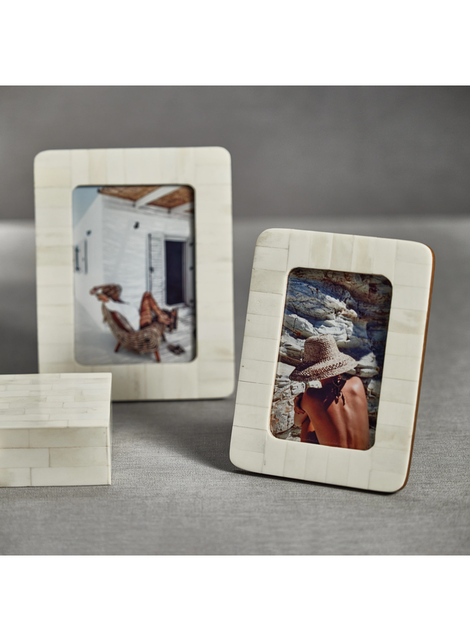 Cote D'Ivoire Bone Inlay Photo Frame - 5x7