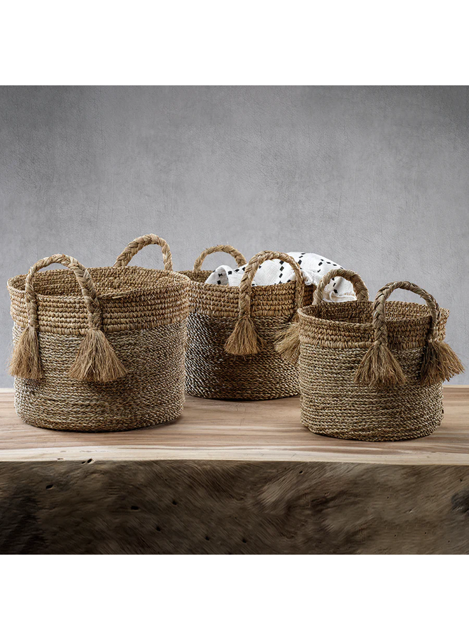 Barletta Set of 3 Seagrass Baskets