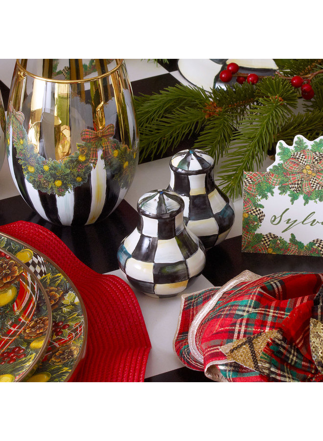 Courtly Check Salt & Pepper Shakers