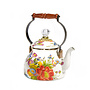White Flower Market 2 Quart Tea Kettle