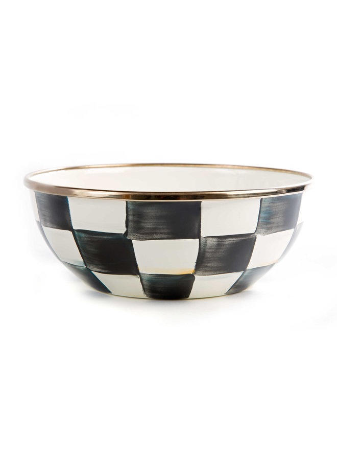 Courtly Check Enamel Everyday Bowl