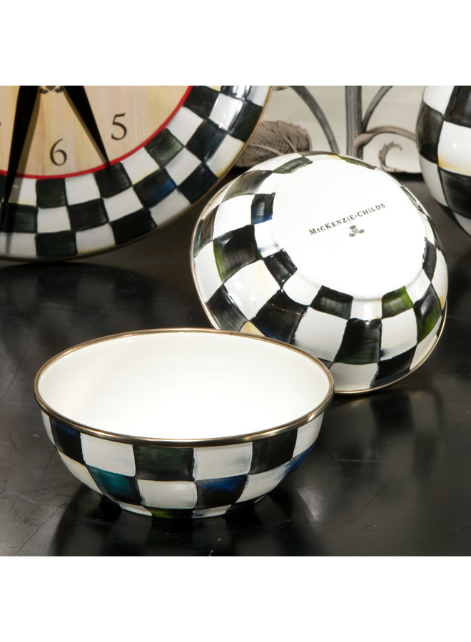 Courtly Check Enamel Everyday Bowl