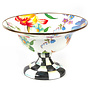 Flower Market Large Compote- White